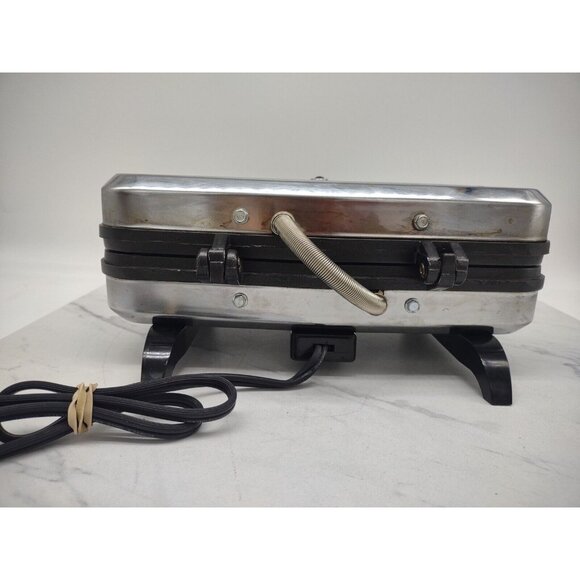 Vitantonio French Sandwich Chef Model 650 Vintage Stainless Steel Chrome TESTED - Picture 9 of 10